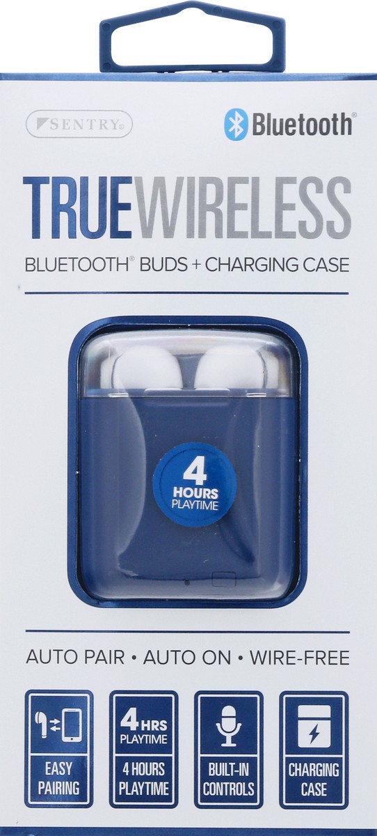 slide 7 of 8, Sentry True Wireless Bluetooth Buds + Charging Case 1 ea, 1 ct