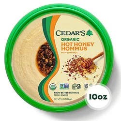 Cedars Organic Hot Honey Hommus - 10 Oz