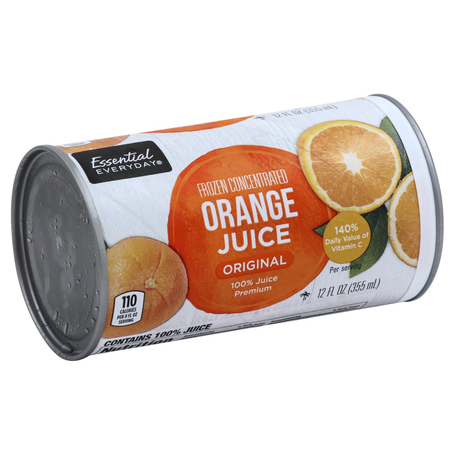 slide 1 of 1, Essential Everyday Orange Juice Pulp Free - 12 oz, 12 oz