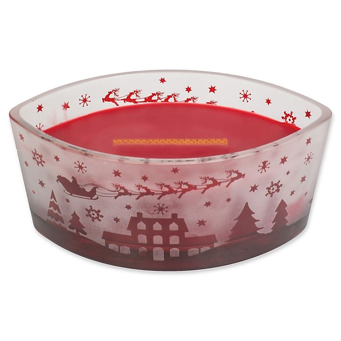 slide 1 of 1, WoodWick Scenic Ellipse Pomegranate Jar Candle - Red, 1 ct