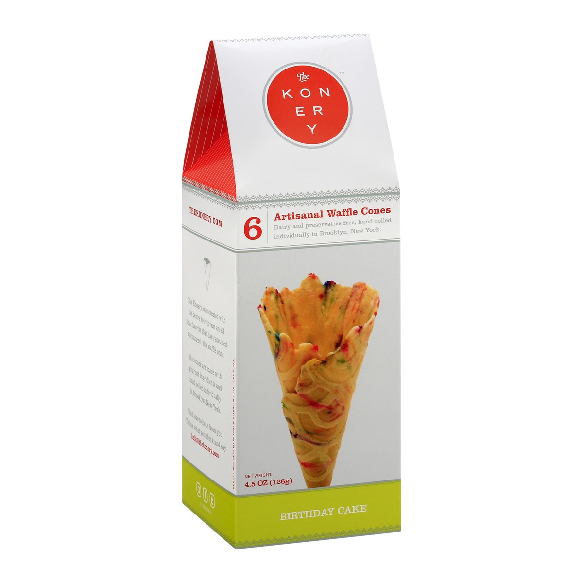 slide 2 of 13, The Konery Waffle Cones 6 ea, 6 ct