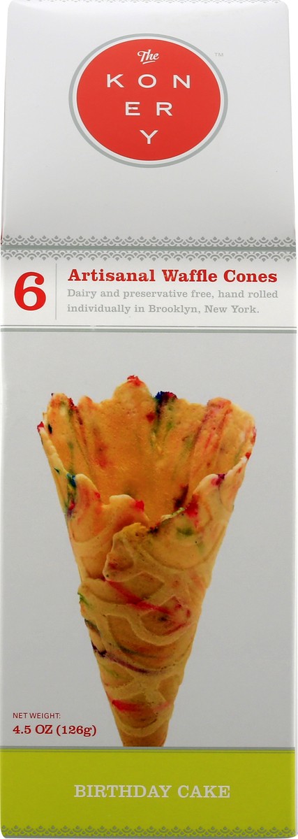 slide 12 of 13, The Konery Waffle Cones 6 ea, 6 ct