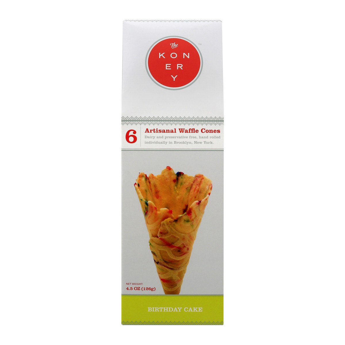 slide 1 of 13, The Konery Waffle Cones 6 ea, 6 ct