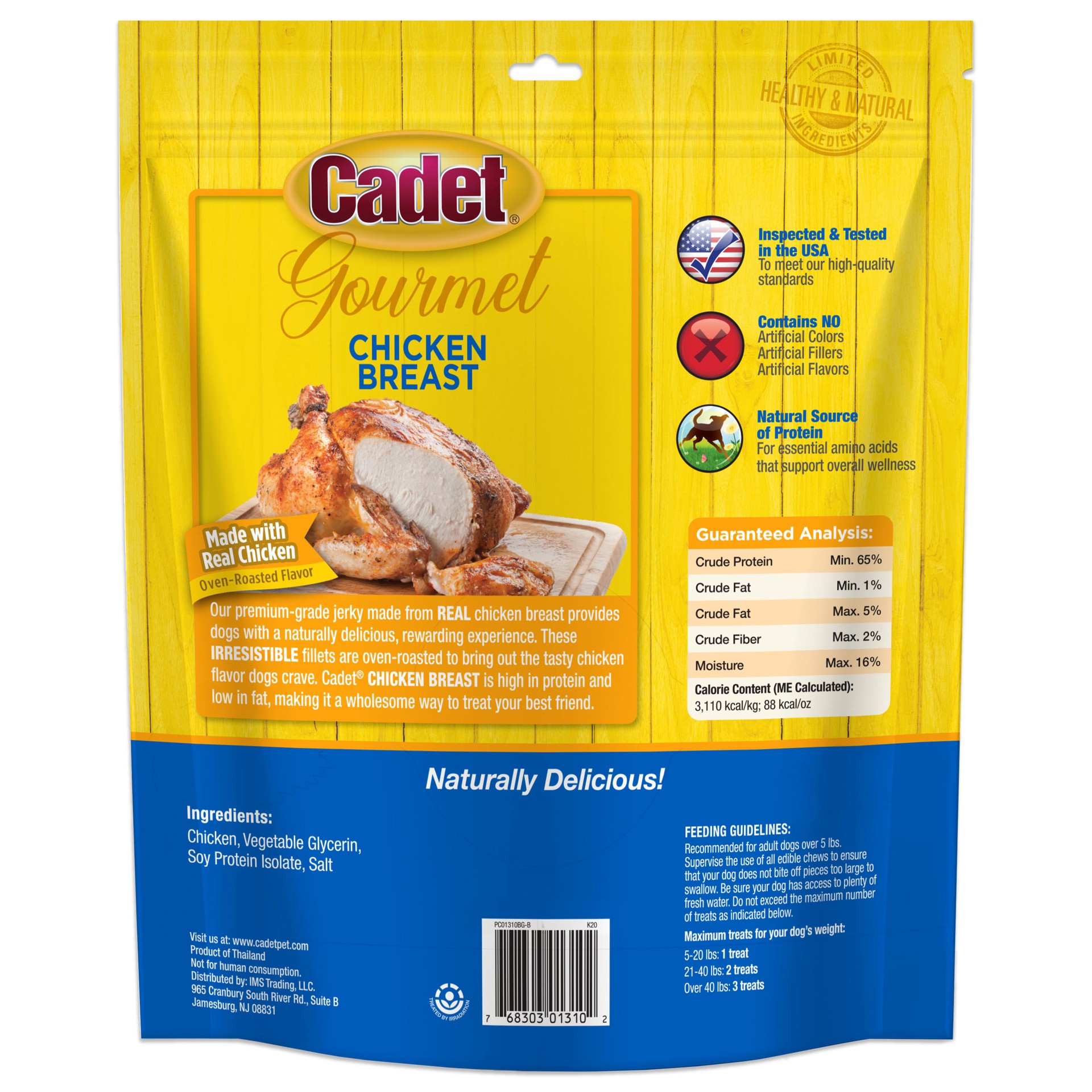 slide 3 of 10, Cadet Gourmet Chicken Breast Dog Treats 28 Ounce, 1 ct