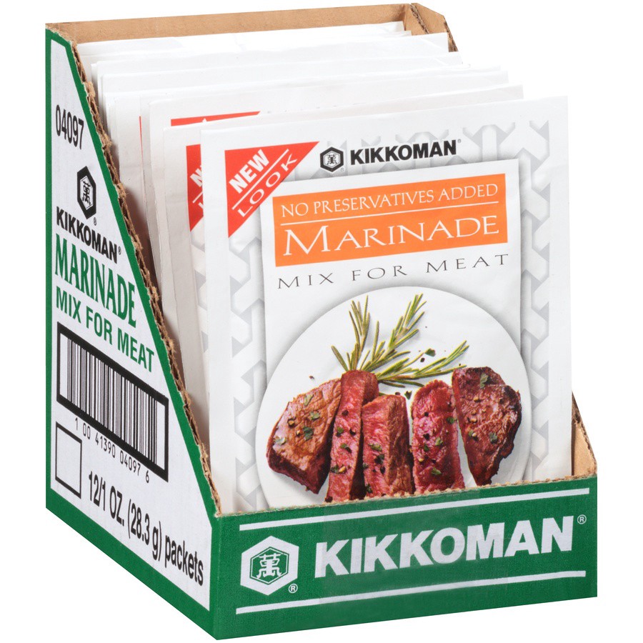 slide 2 of 7, Kikkoman Marinade Mix For Meat, 1 oz