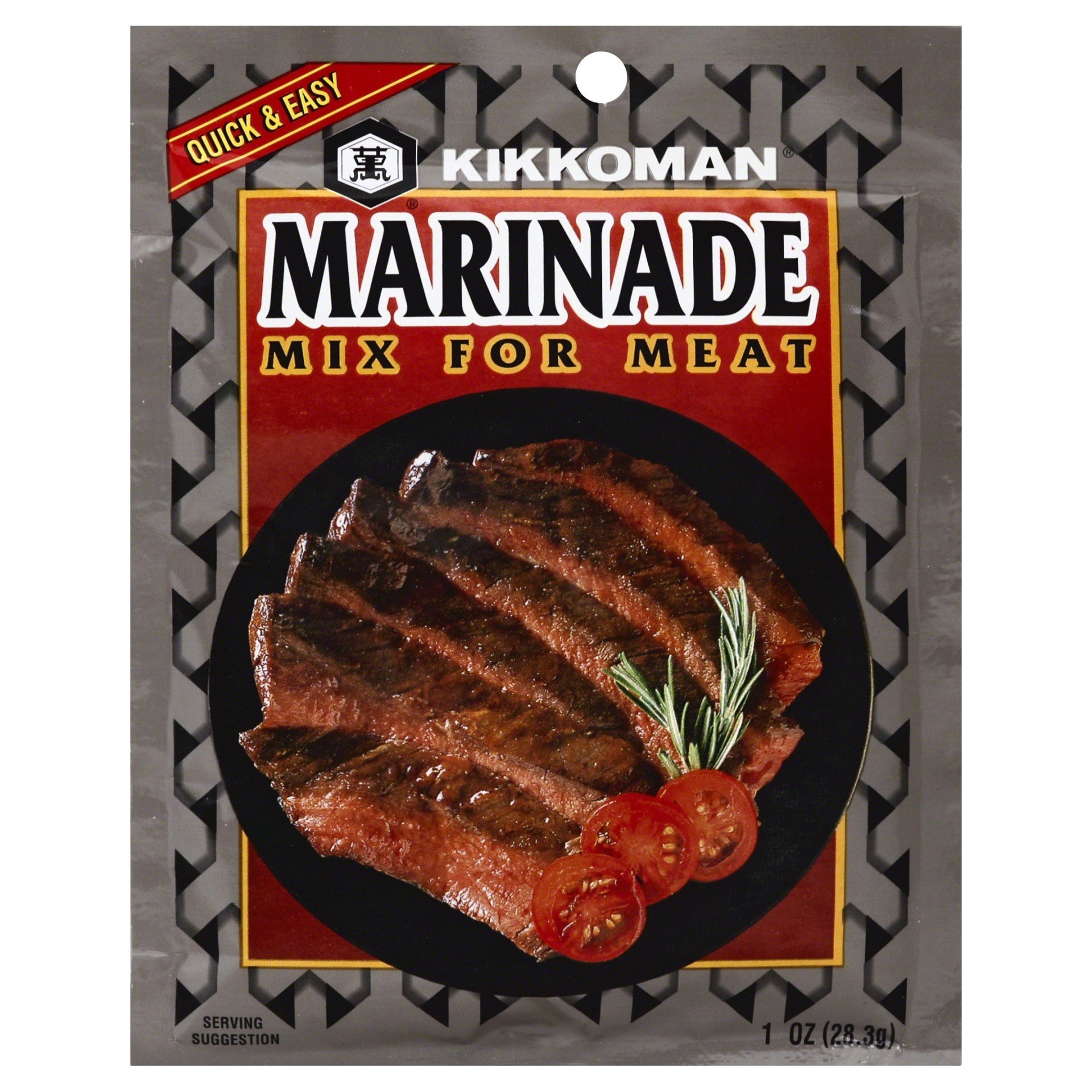 slide 1 of 7, Kikkoman Marinade Mix For Meat, 1 oz