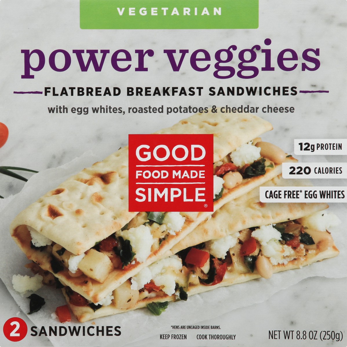 slide 3 of 12, Good Food Made Simple Flatbread Power Ve, 8.8 oz