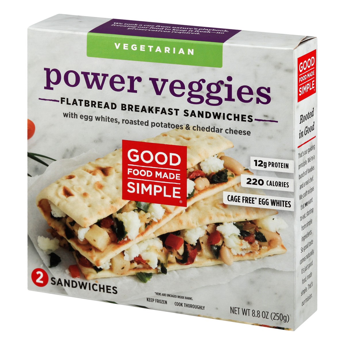 slide 10 of 12, Good Food Made Simple Flatbread Power Ve, 8.8 oz