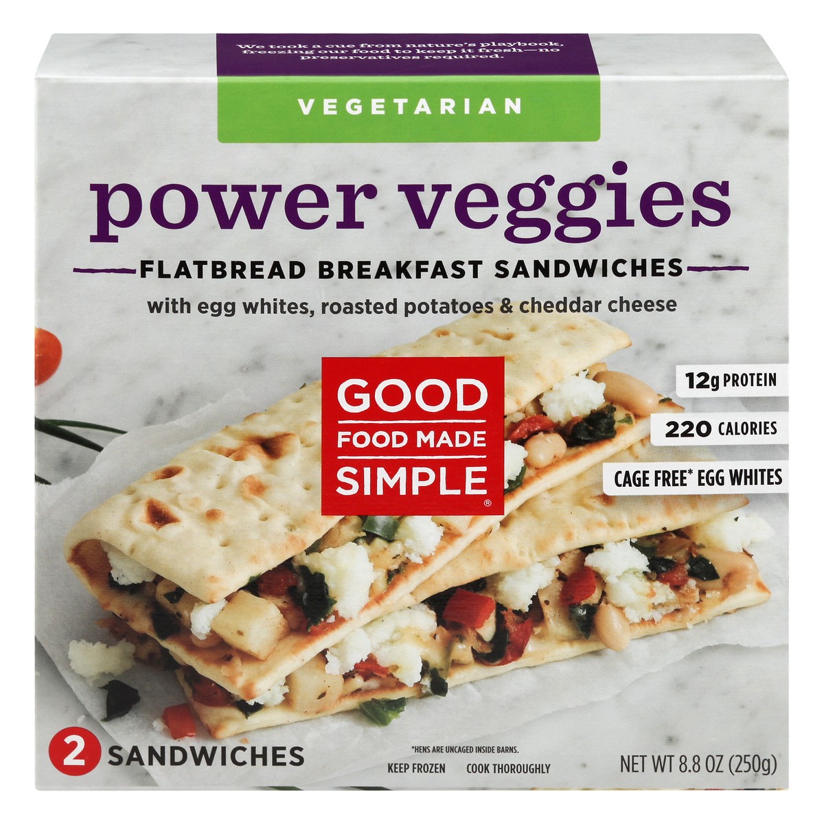 slide 1 of 12, Good Food Made Simple Flatbread Power Ve, 8.8 oz