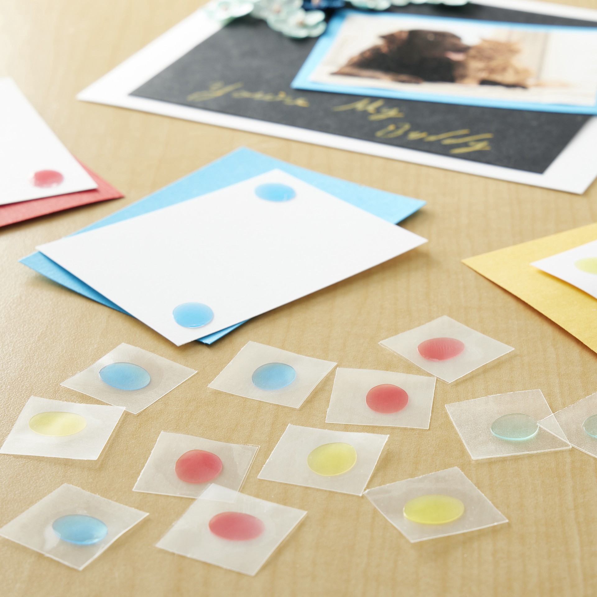 slide 5 of 6, Tombow Double-Sided Adhesive Dots, 0.4 in