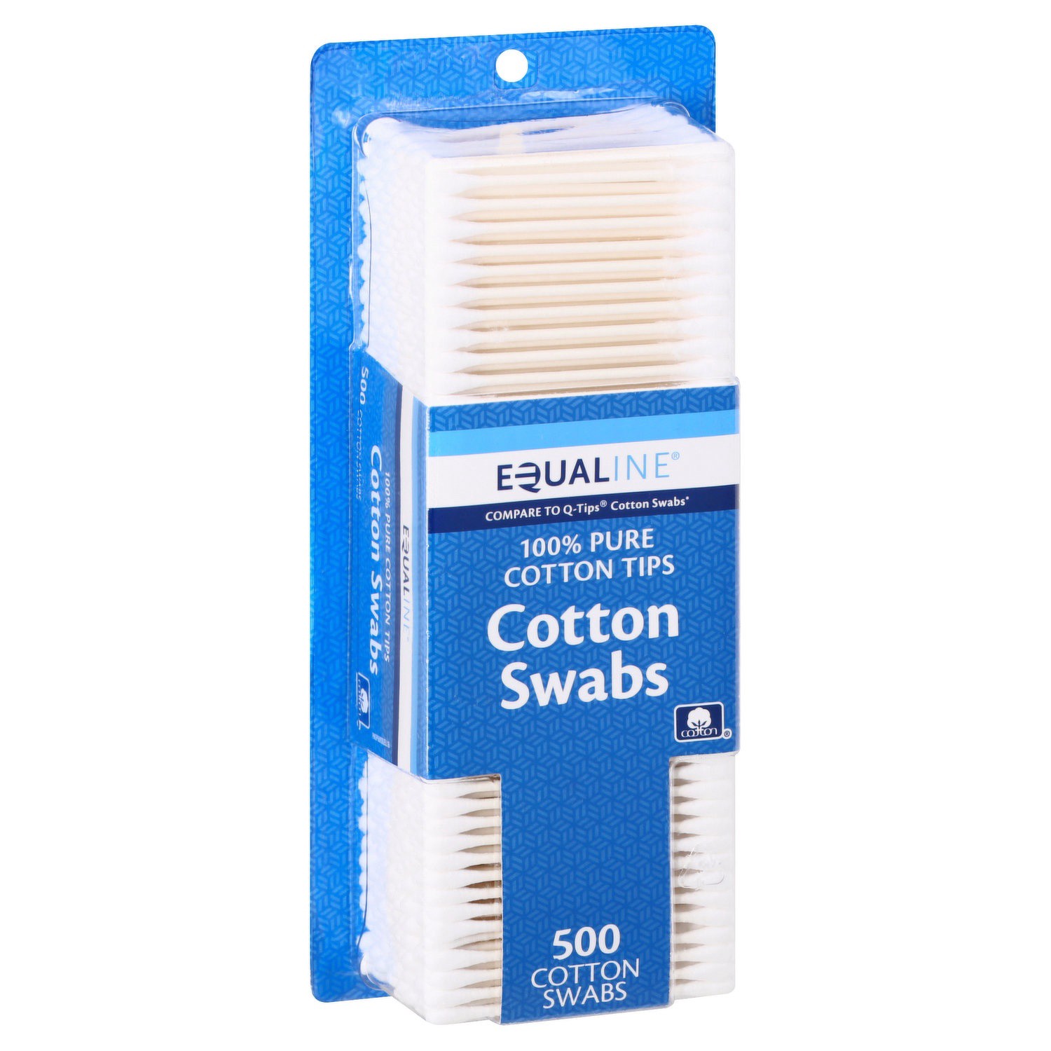 slide 1 of 1, Equaline Cotton Swabs, 500 ct