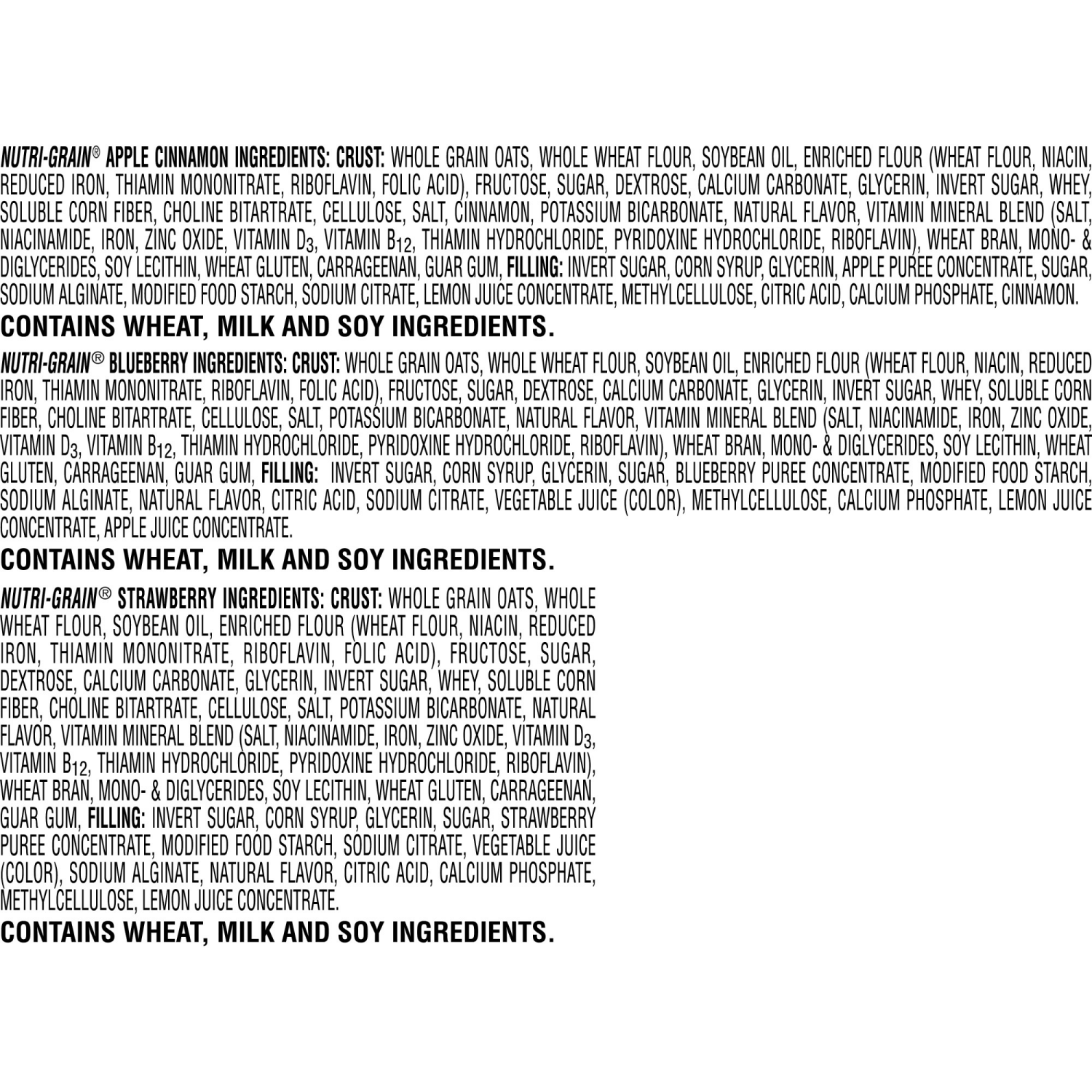 slide 3 of 8, Nutrigrain Nutri-Grain Variety Pack Soft Baked Breakfast Bars, 48 ct