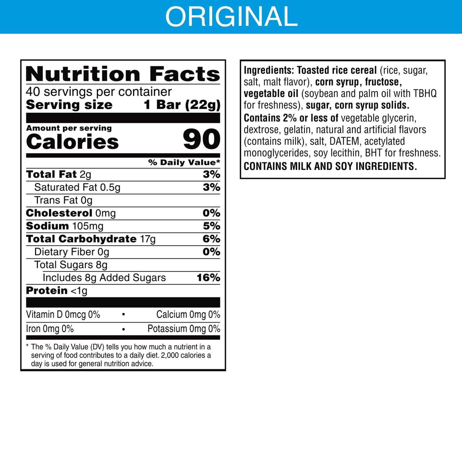 slide 7 of 8, Rice Krispies Treats Crispy Marshmallow Squares Original, 40 ct