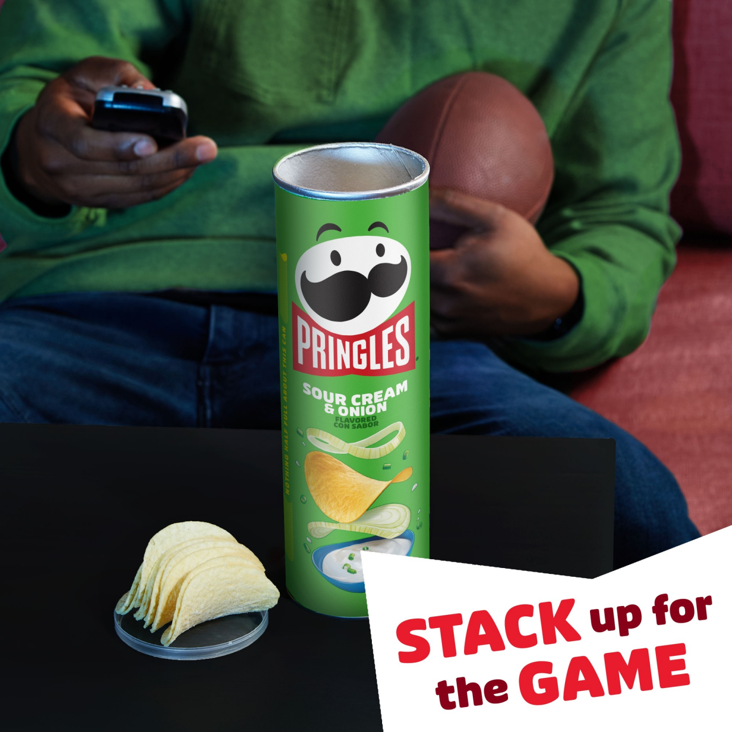 slide 8 of 8, Pringles Sour Cream and Onion Potato Crisps Chips, 5.5 oz