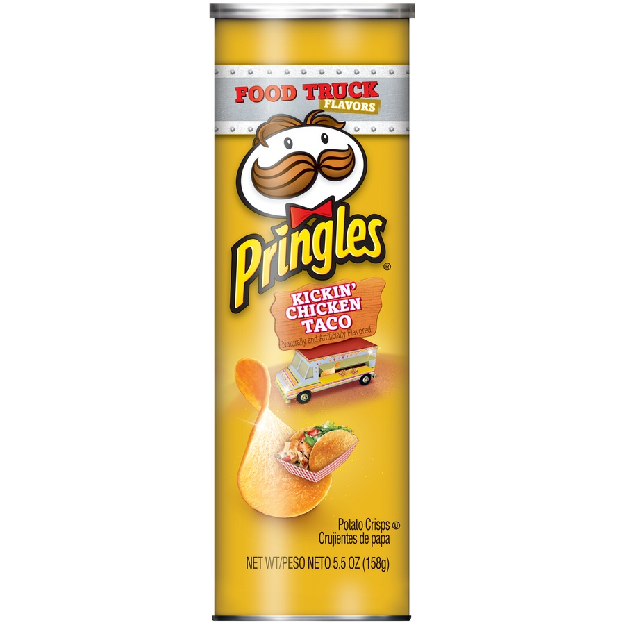 slide 2 of 4, Pringles Kickin Chicken Taco, 5.5 oz