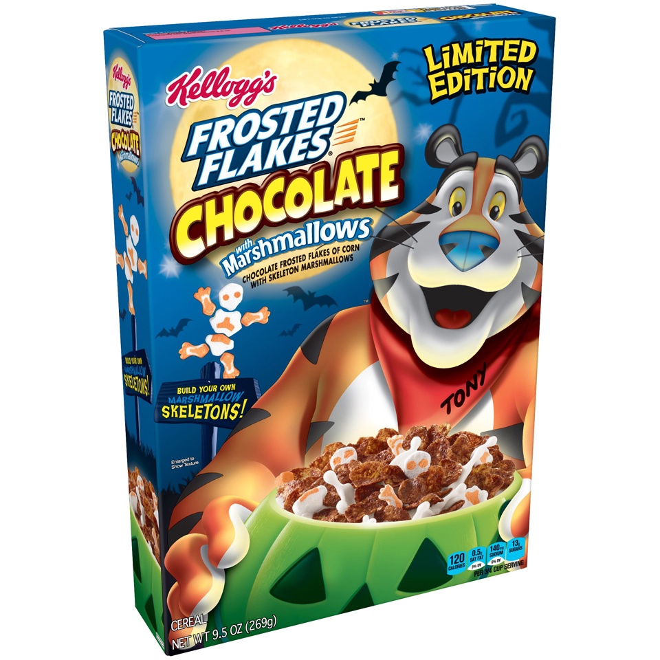 slide 5 of 8, Kellogg's Frosted Flakes Chocolate With Marshmallows Cereal, 9.5 oz