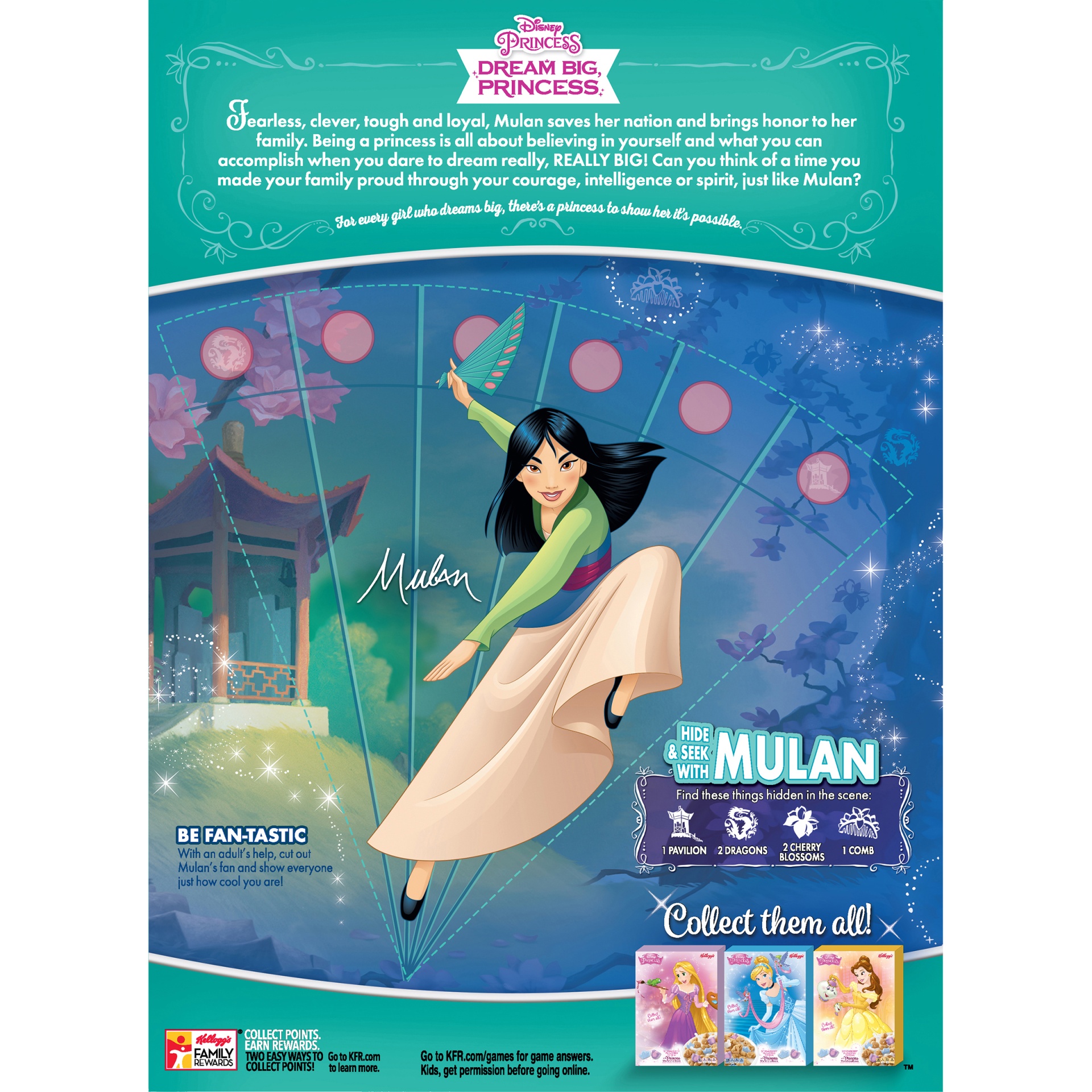 slide 6 of 8, Kellogg's Disney Princess Strawberry Flavored Cereal with Princess Marshmallows, 8.8 oz