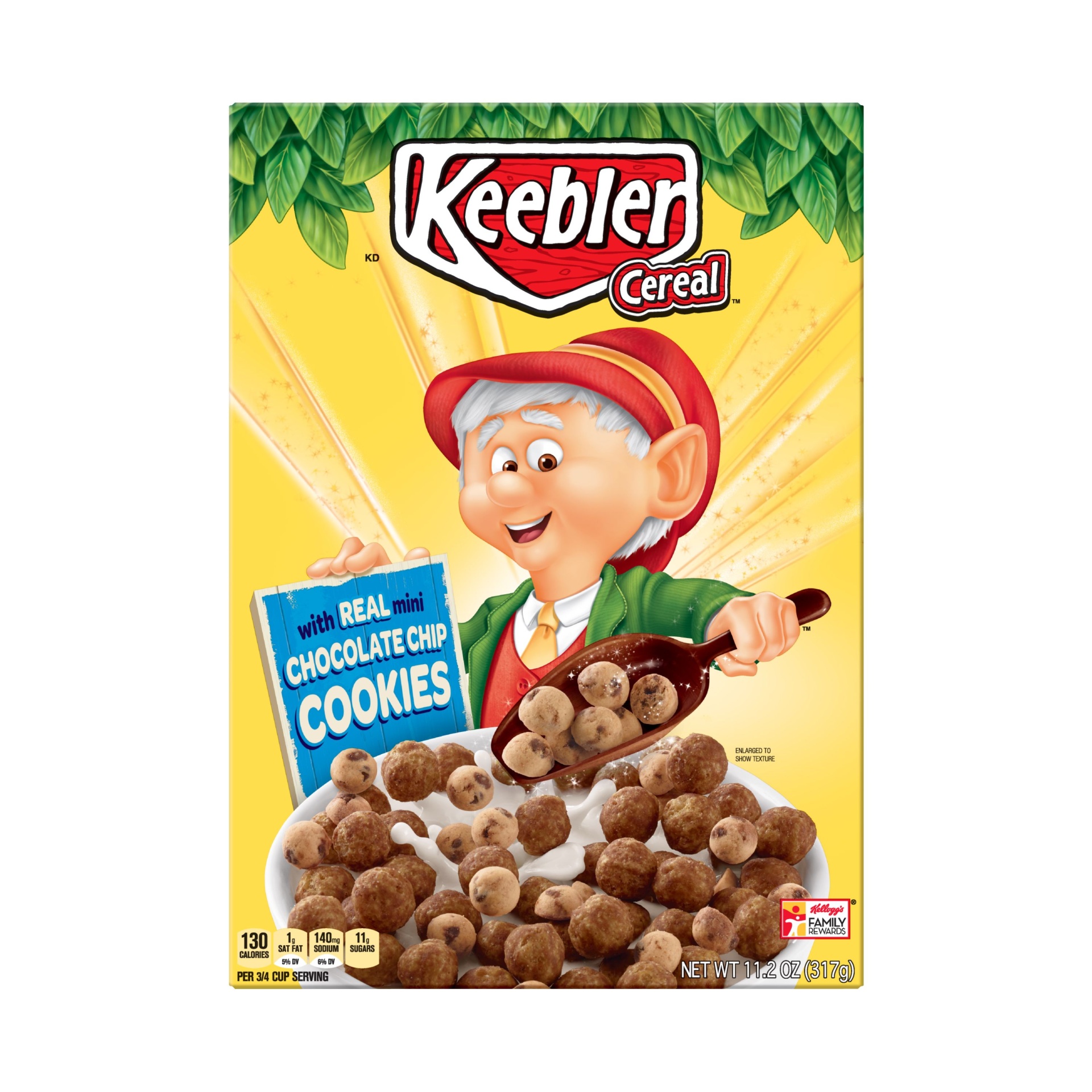 slide 3 of 7, Keebler Cereal Chocolate Chip Cookies Cereal, 11.2 oz