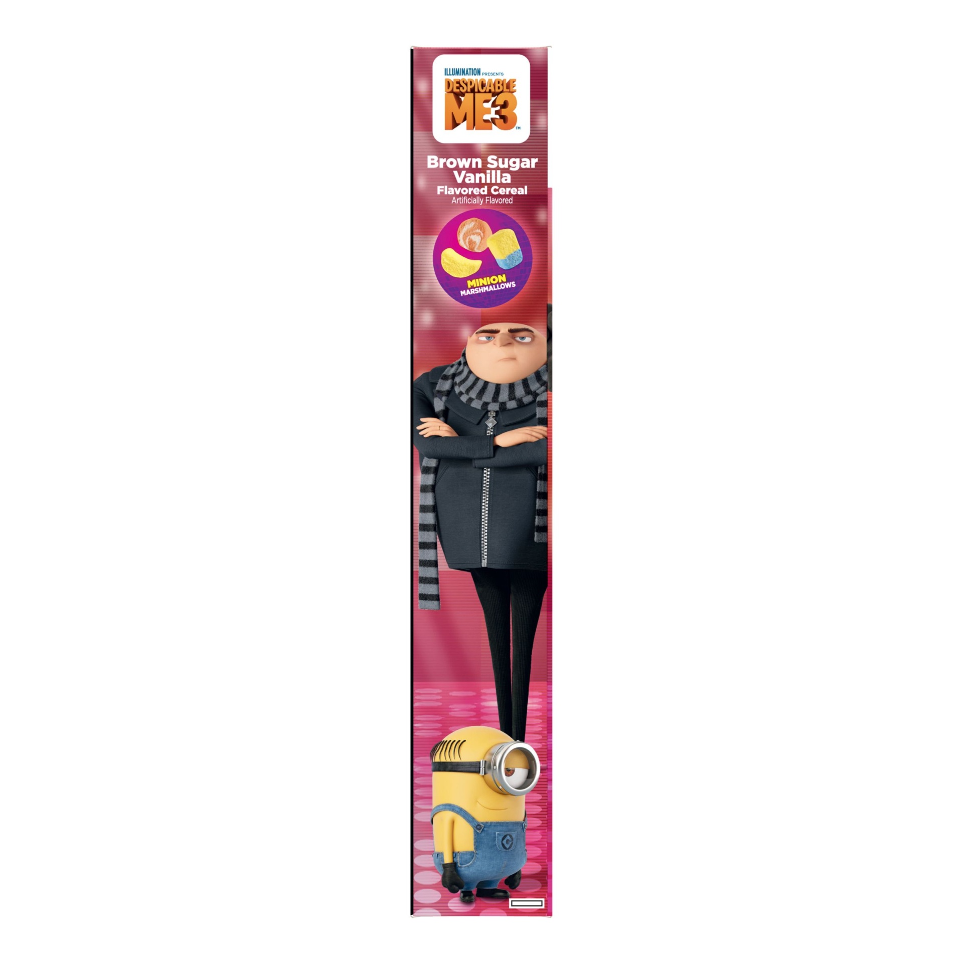 slide 4 of 7, Despicable Me Brown Sugar Vanilla Cereal with Minion Marshmallows, 8.8 oz