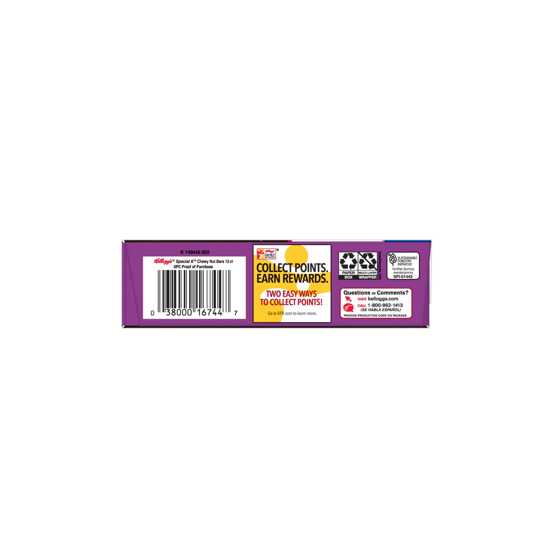 slide 5 of 7, Special K Chewy Nut Bars, 12 ct; 1.16 oz