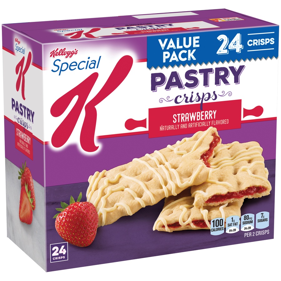 slide 2 of 7, Kellogg's Special K Strawberry Pastry Crisps, 12 ct; 0.88 oz
