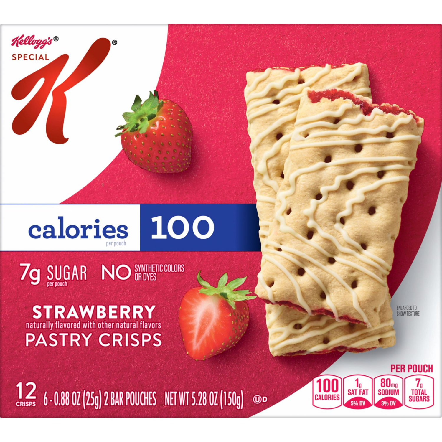 slide 2 of 8, Special K Kellogg's Special K Bar Strawberry Pastry Crisps, 6 ct