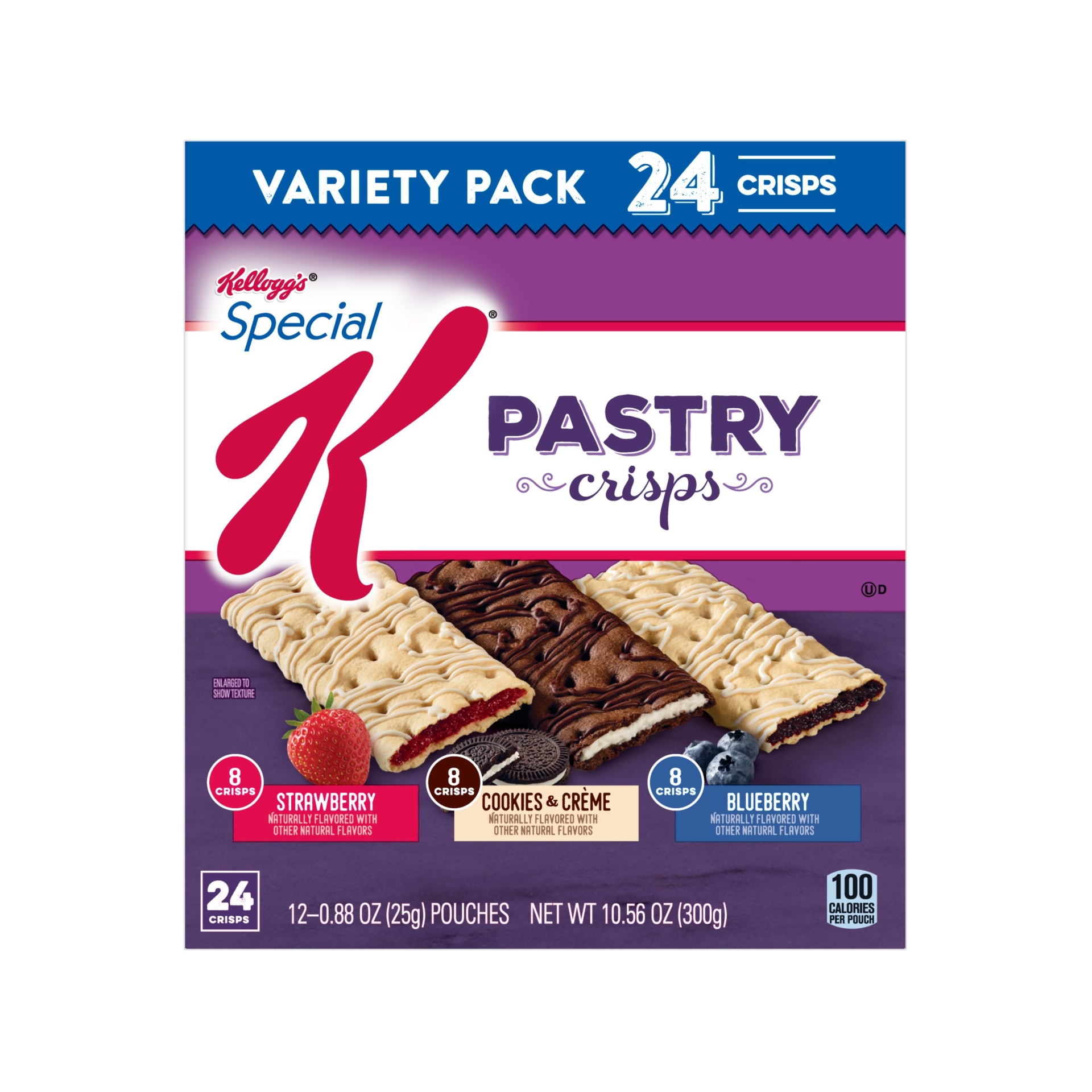 slide 3 of 7, Special K Pastry Crisps Variety Pack, 10.56 oz