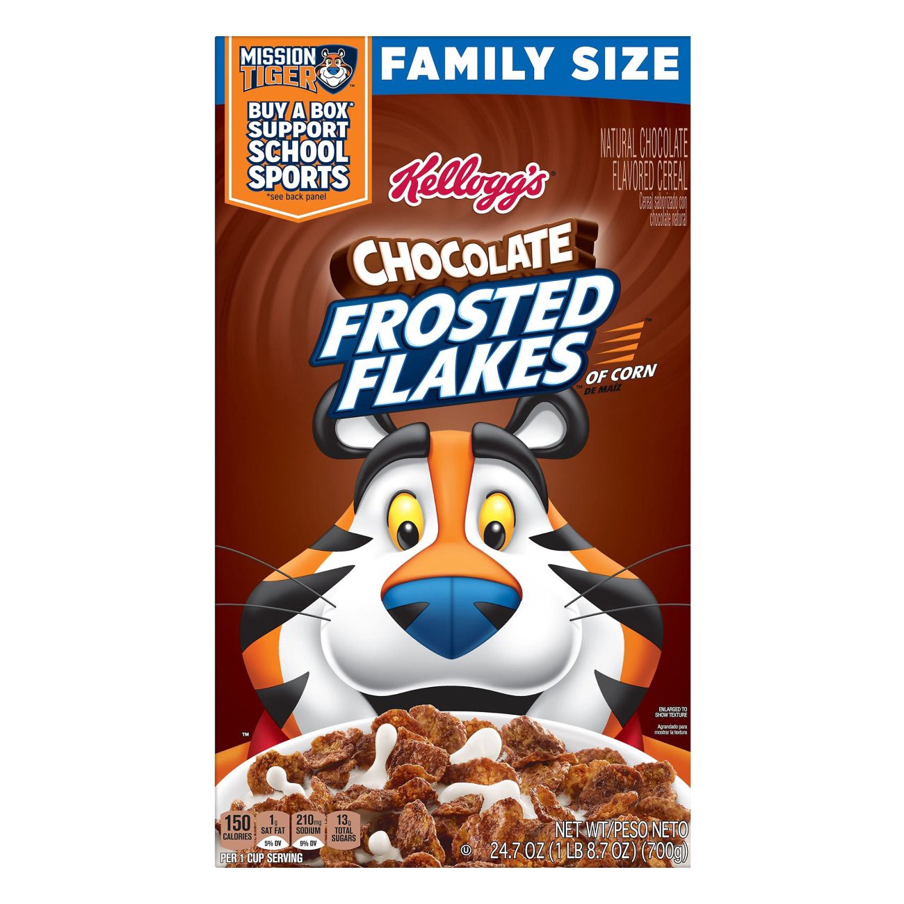 Kellogg's Frosted Flakes Chocolate Cereal Family Size 24.7 oz | Shipt