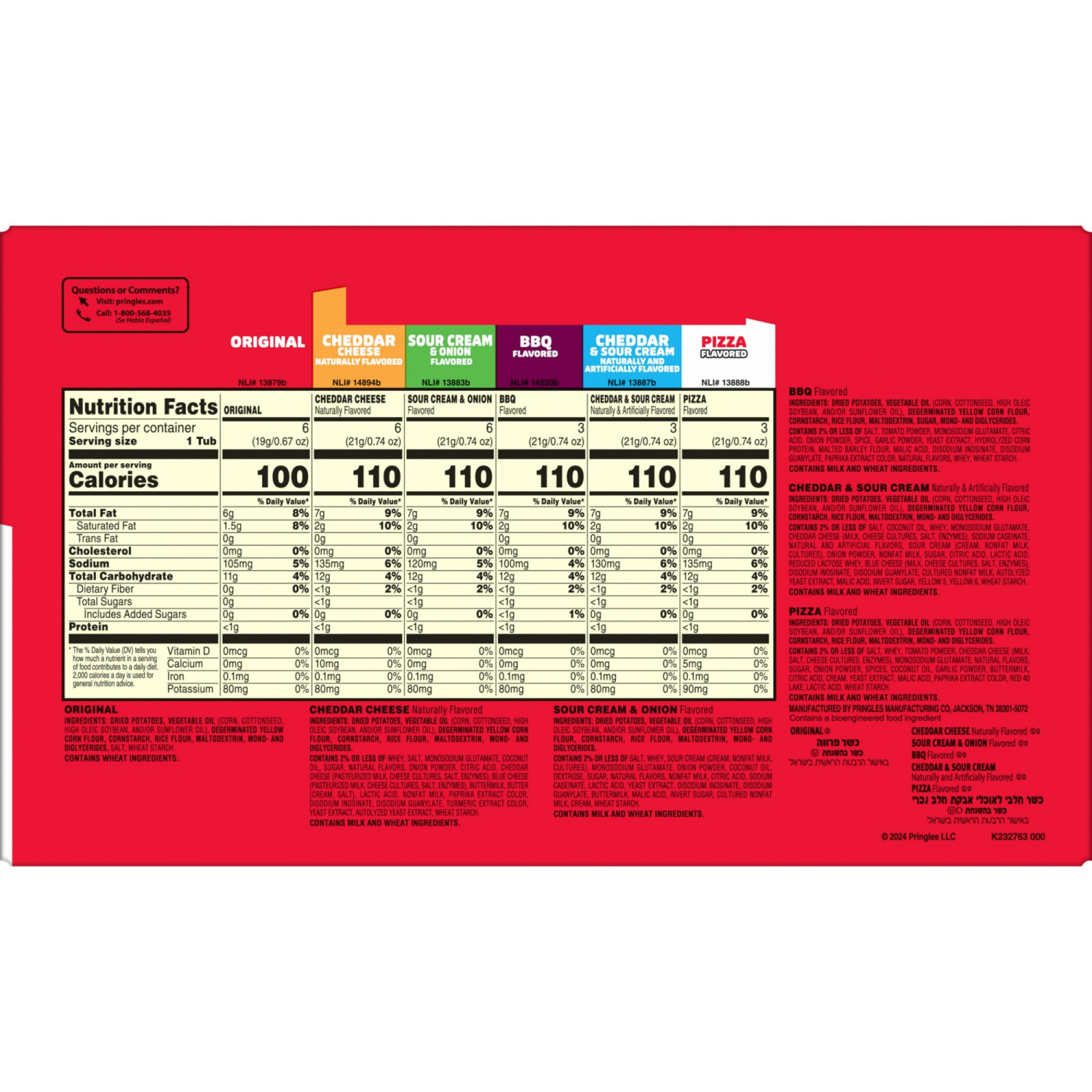 slide 5 of 5, Pringles Snack Stacks Variety Pack Potato Crisps Chips, 27 ct