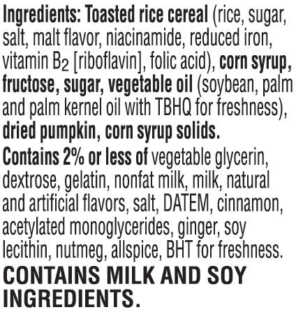 slide 7 of 7, Rice Krispies Treats Pumpkin Pie, 1 ct