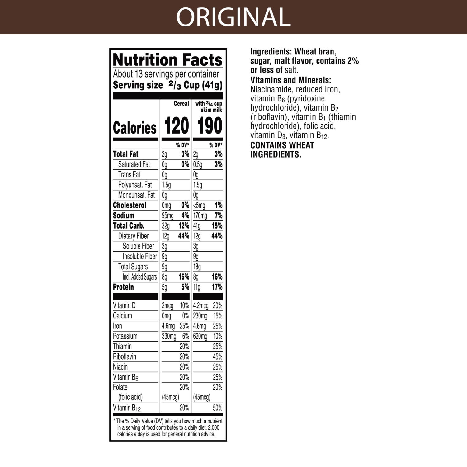 slide 2 of 5, All-Bran Kellogg's All-Bran Cold Breakfast Cereal Original, 18.6 oz, 18.6 oz