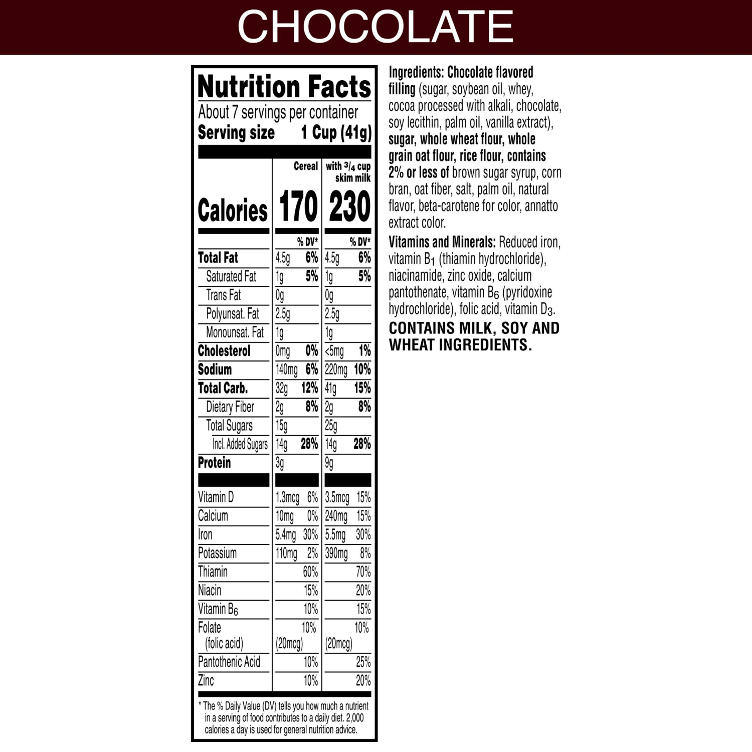 slide 3 of 6, Krave Kellogg's Krave Cold Breakfast Cereal Chocolate, 7 Vitamins and Minerals, 11.4 oz, 11.4 oz
