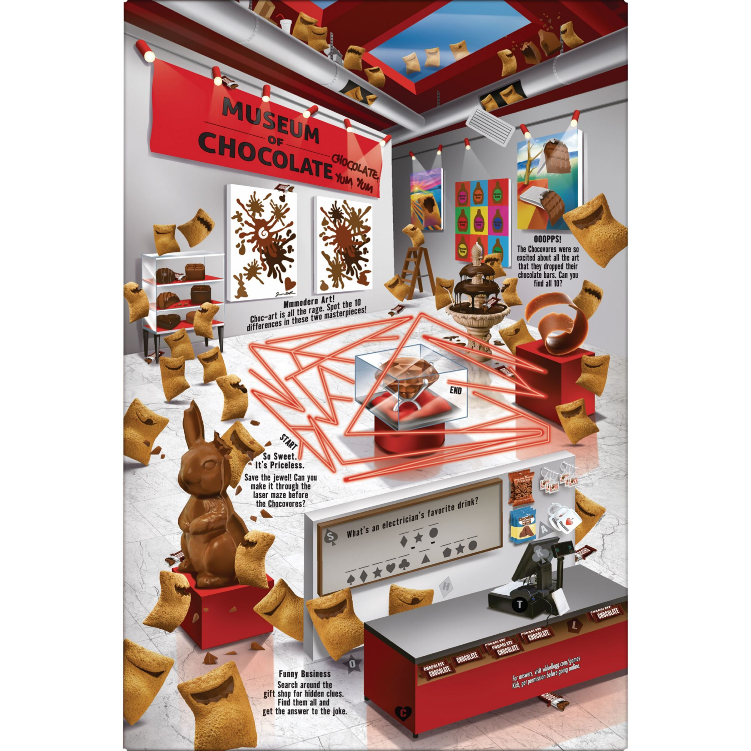 slide 6 of 6, Krave Kellogg's Krave Cold Breakfast Cereal Chocolate, 7 Vitamins and Minerals, 11.4 oz, 11.4 oz