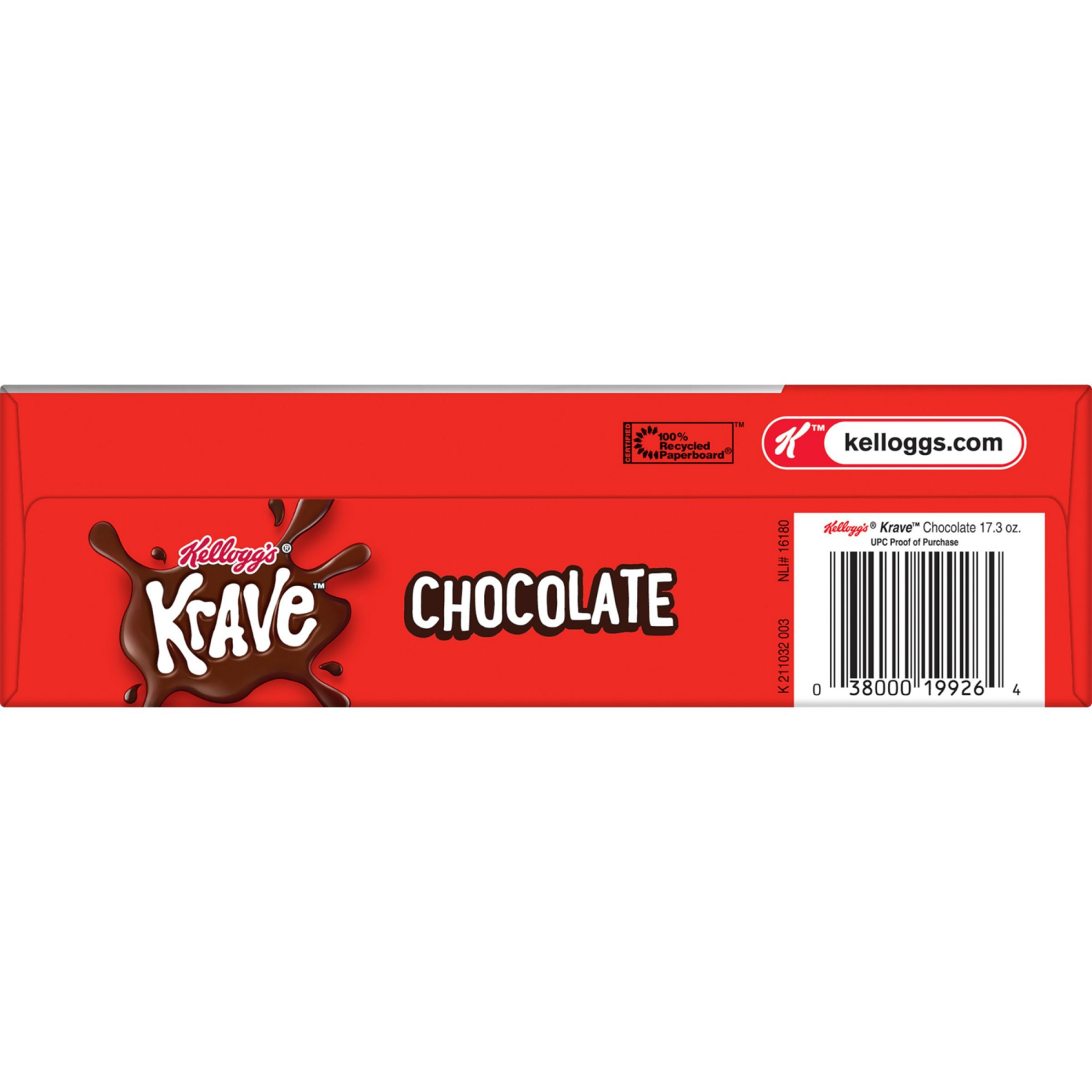 slide 3 of 8, Kellogg's Krave Breakfast Cereal, Kids Cereal, Family Breakfast, Family Size, Chocolate, 17.3oz Box (1 Box), 17.3 oz