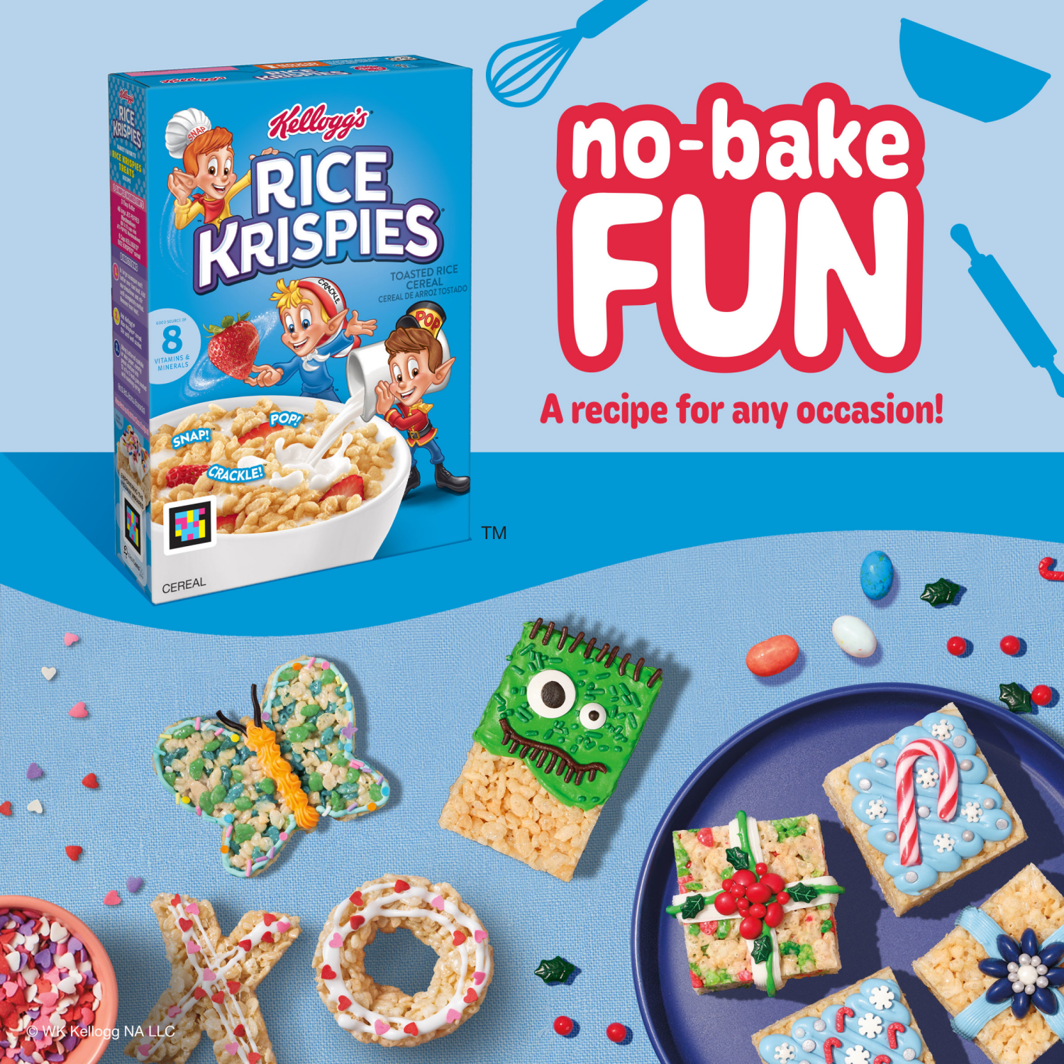 slide 6 of 8, Rice Krispies Kellogg's Rice Krispies Breakfast Cereal Original, Kids Snacks, 18 oz, 18 oz