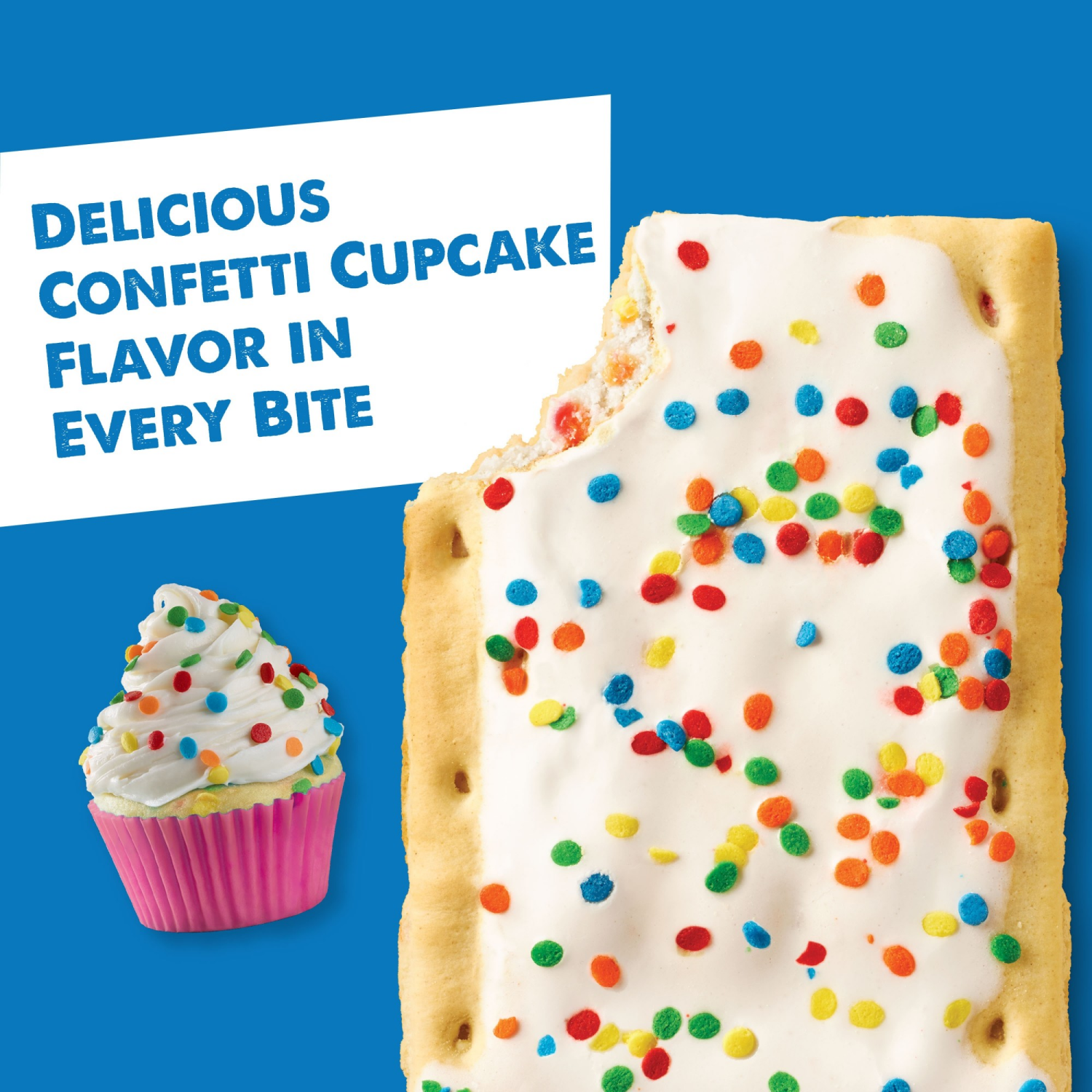 slide 4 of 8, Pop-Tarts Frosted Confetti Cupcake Toaster Pastries, 8 ct