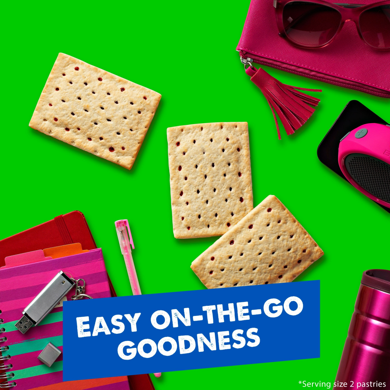 slide 2 of 8, Pop-Tarts 8 Pack Unfrosted Strawberry Toaster Pastries 8 ea, 8 ct