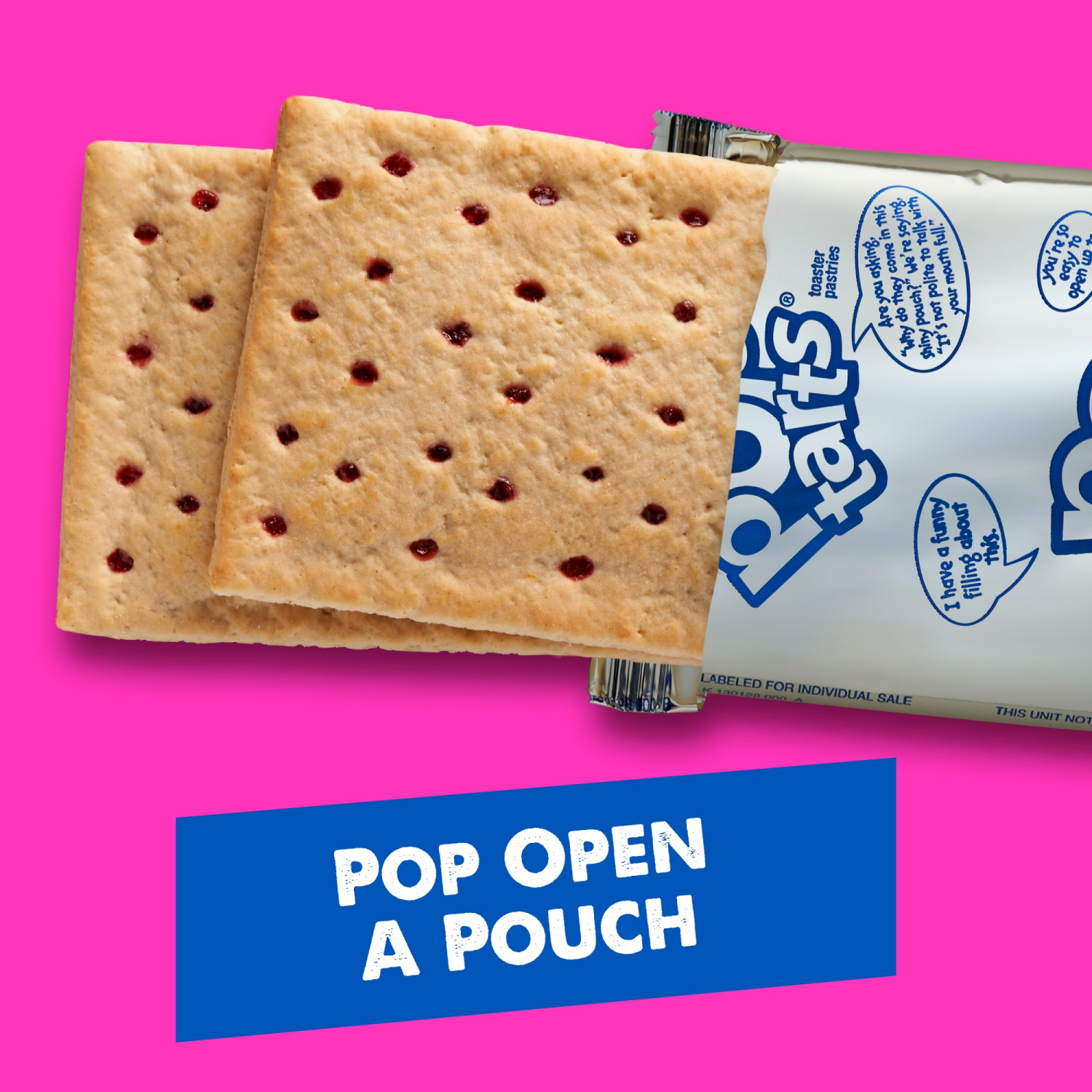 slide 8 of 8, Pop-Tarts 8 Pack Unfrosted Strawberry Toaster Pastries 8 ea, 8 ct