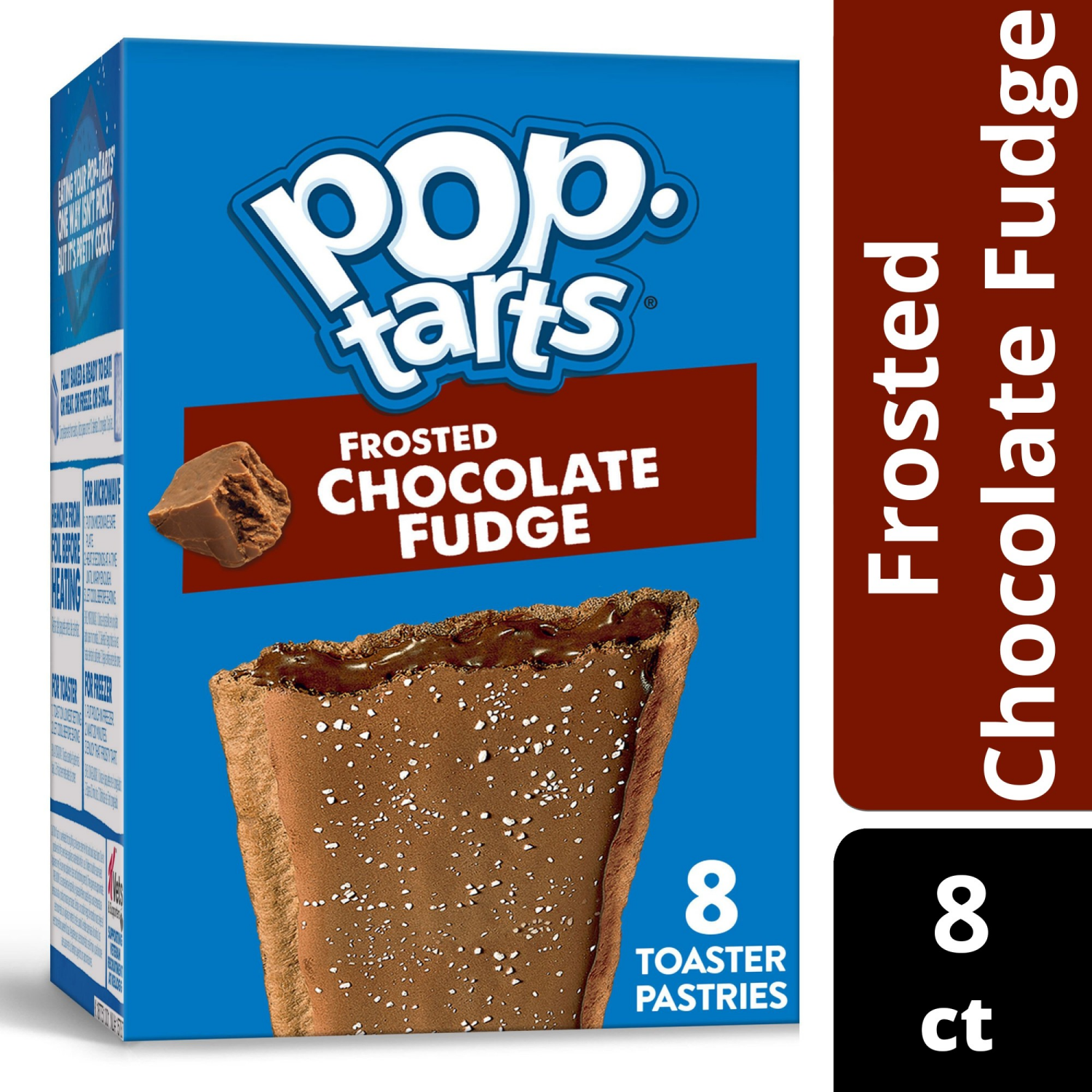 slide 1 of 8, Pop-Tarts Frosted Chocolate Fudge Toaster Pastries 8 ea, 13.5 oz