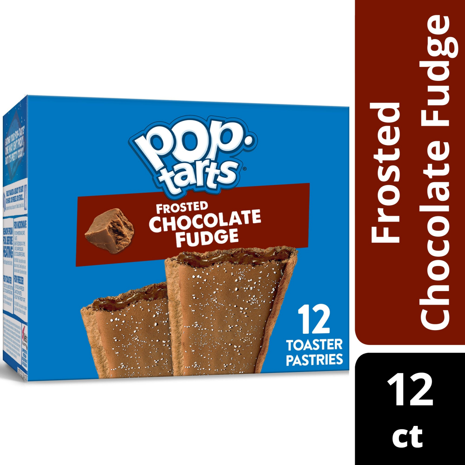 slide 1 of 8, Pop-Tarts Frosted Chocolate Fudge Toaster Pastries, 12 ct