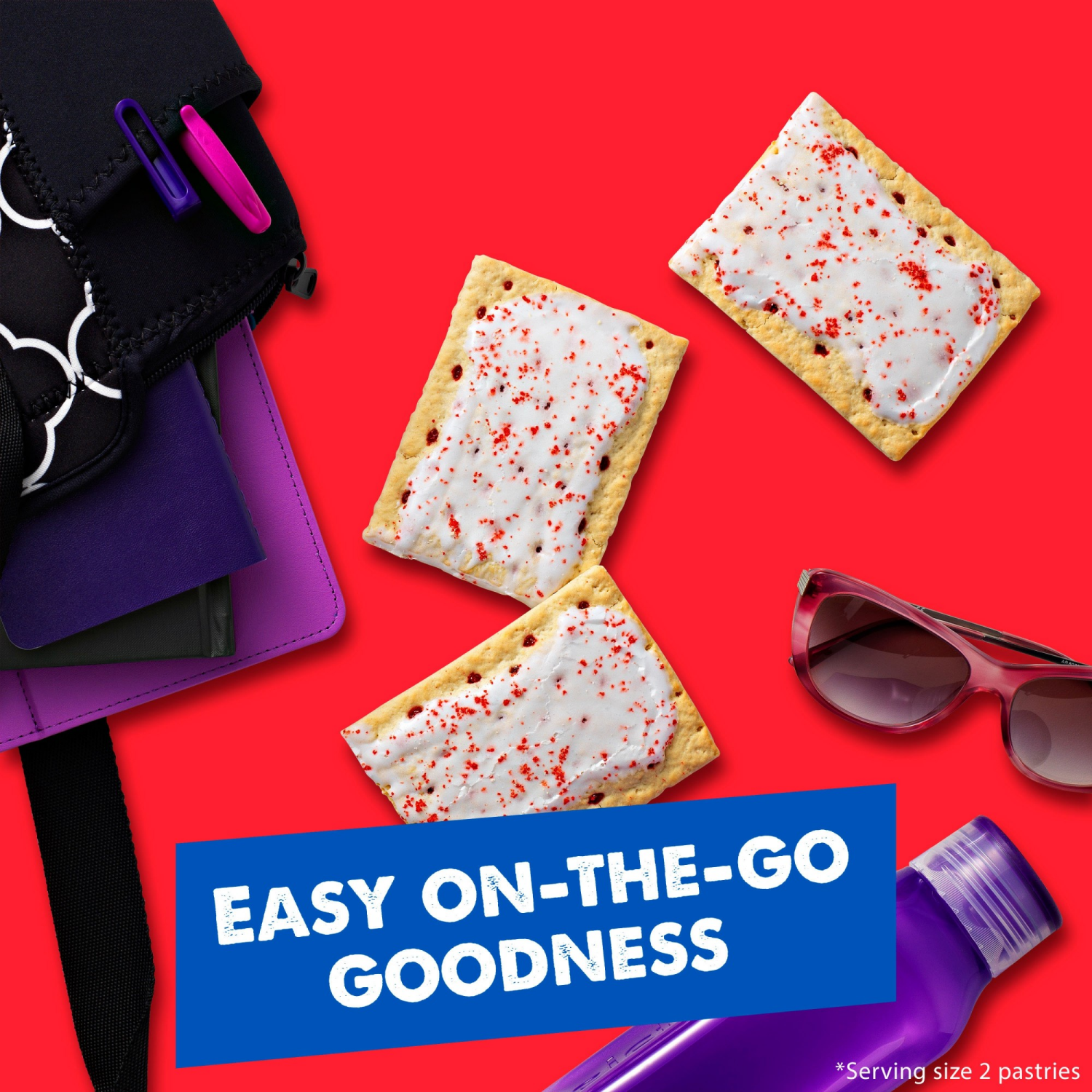 slide 8 of 8, Pop-Tarts Toaster Pastries Frosted Raspberry, 8 ct