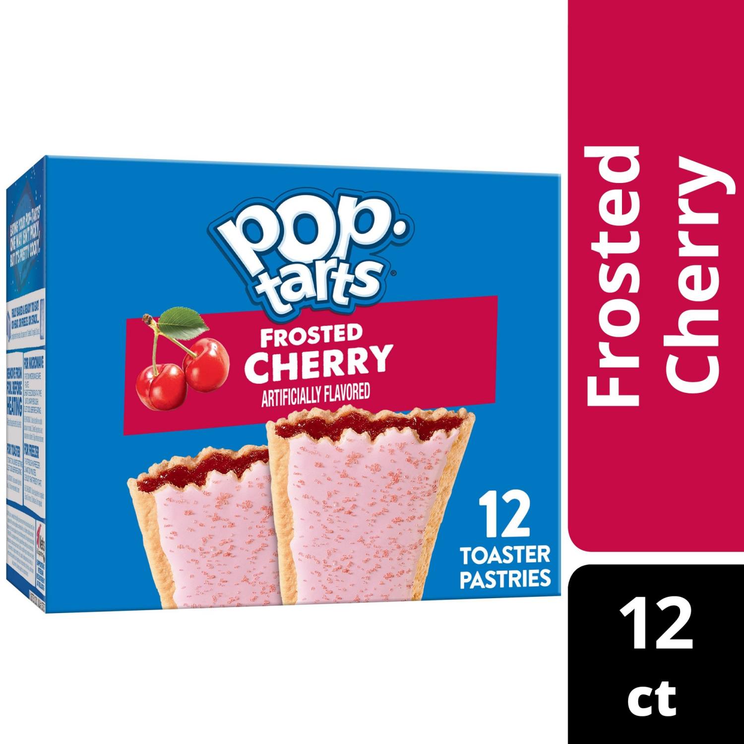 slide 1 of 8, Pop-Tarts Frosted Cherry Toaster Pastries, 12 ct