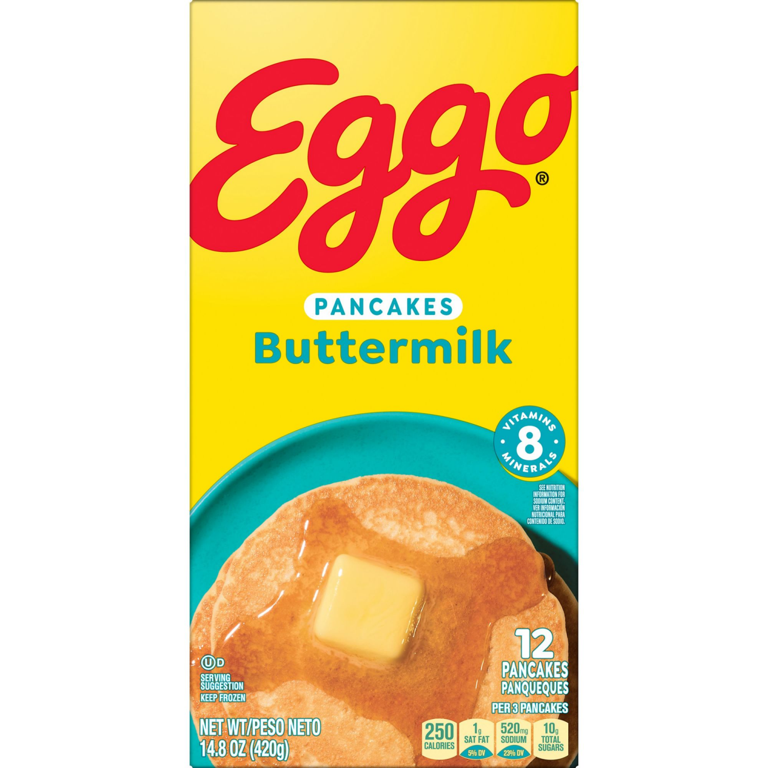 slide 3 of 8, Eggo Frozen Pancakes Buttermilk, 12 ct