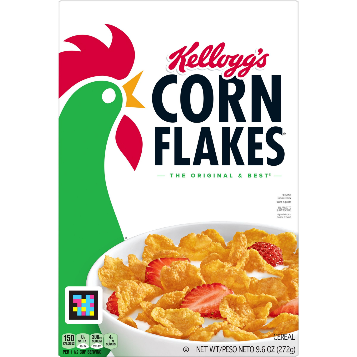 slide 2 of 8, Kellogg's Corn Flakes Original Breakfast Cereal, 9.6 oz