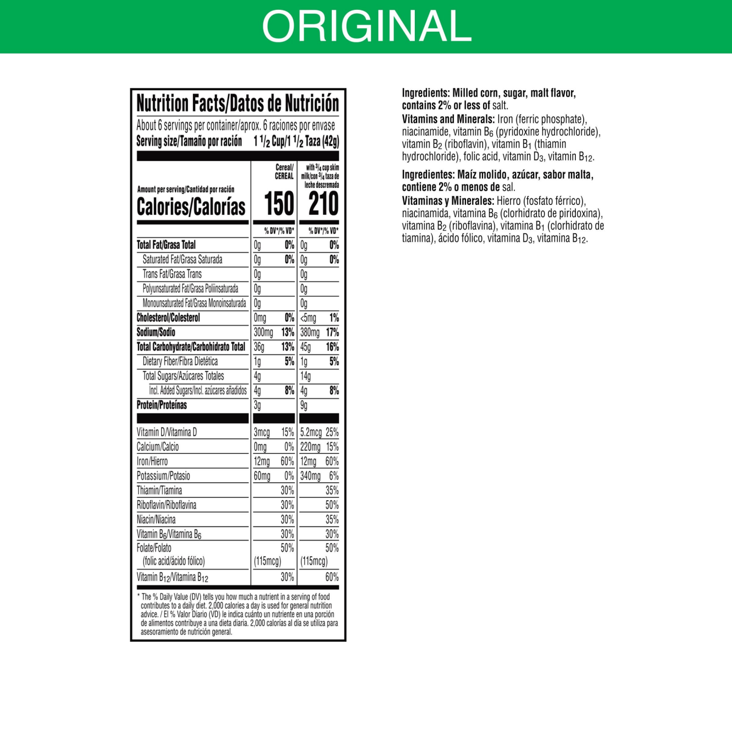 slide 4 of 8, Kellogg's Corn Flakes Original Breakfast Cereal, 9.6 oz