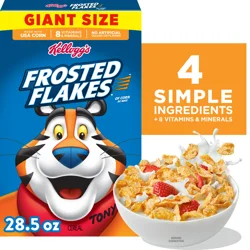 Frosted Flakes Kellogg's Frosted Flakes Breakfast Cereal Original, Kids Cereal, 28.5 oz