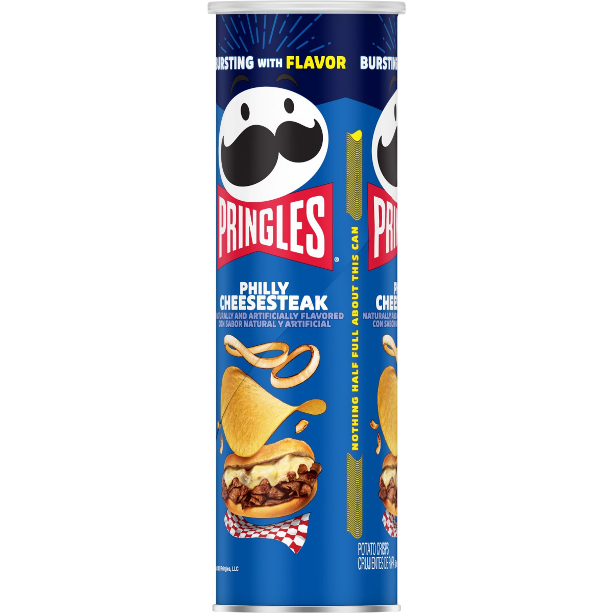 slide 3 of 6, Pringles Potato Crisps, Lunch Snacks, On-the-Go Snacks, Philly Cheesesteak, 5.5oz Can, 1 Can, 5.5 oz