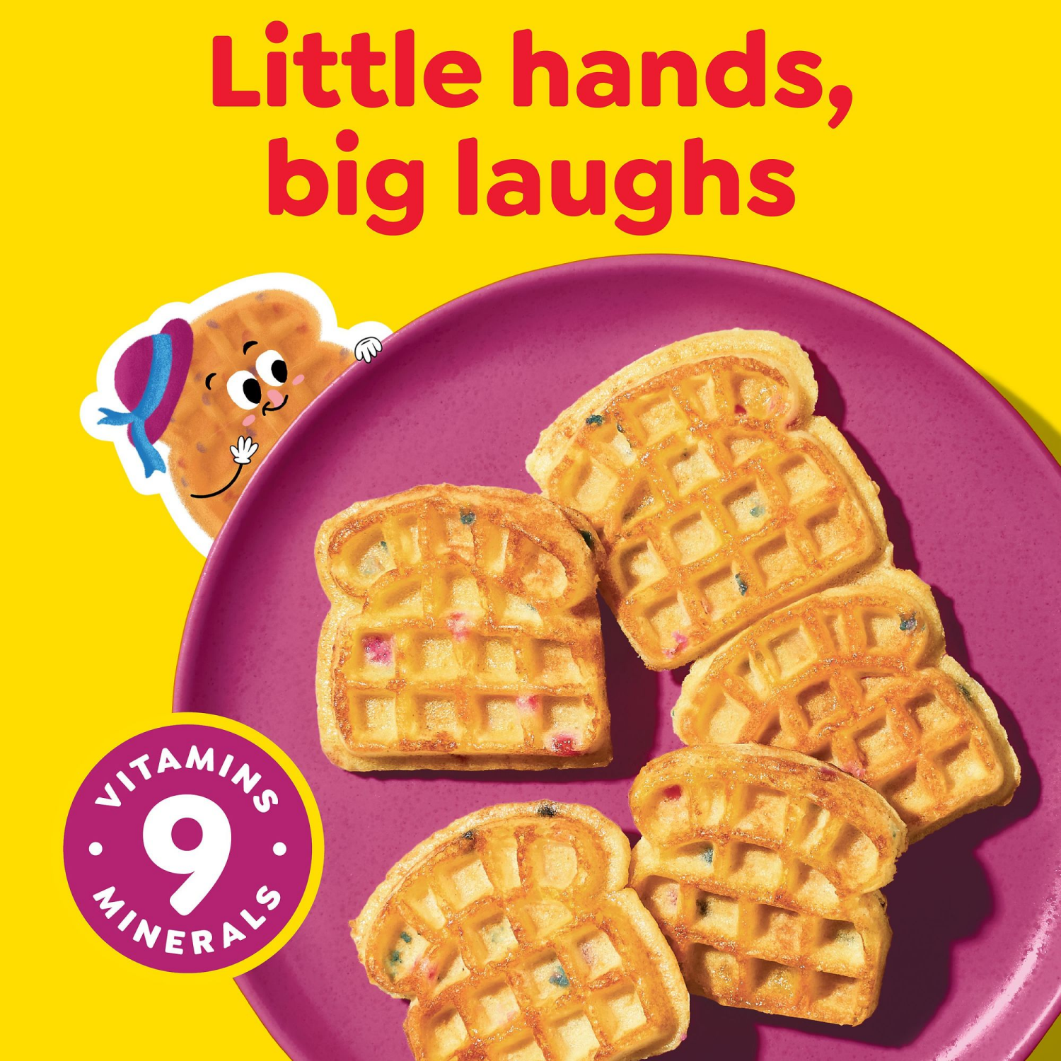 slide 3 of 5, Eggo Kellogg's Eggo Minis Berry Blast Toast Frozen Waffle Bites, 10 ct