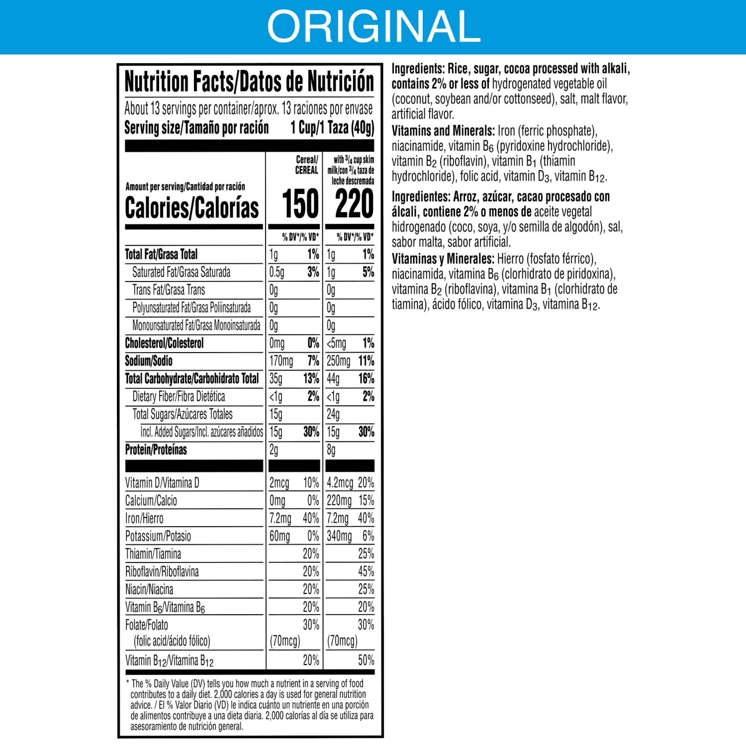 slide 2 of 8, Cocoa Krispies Kellogg's Cocoa Krispies Cold Breakfast Cereal Original, 19 oz, 19 oz