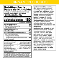 slide 8 of 29, Eggo Frozen Waffles, Frozen Breakfast, Breakfast Food, Cinnamon Churro, 12.3oz Box, 10 Waffles, 12.3 oz